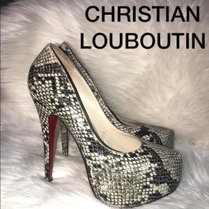 Christian Louboutin Snakeskin Daffodile 160 Shoes